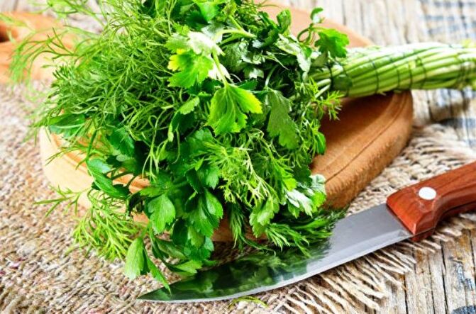 Parsley helps to strengthen male power